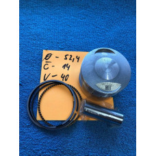 Pist prumer 52,4 vyska 40 cep 14 komplet