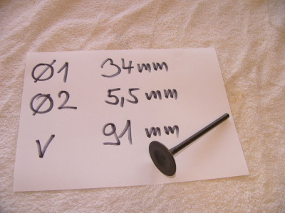 Ventil 200 i 250cc 34- 5,5- 91